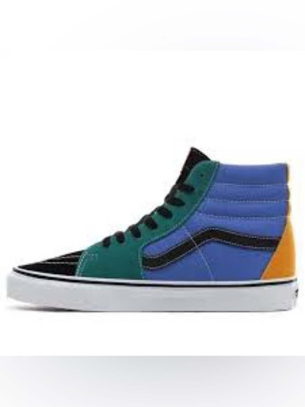 Vans High-Top Skate Shoe in Blue, Teal & Black